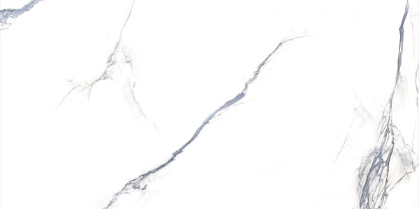 12 X 24 Calacatta Aqua Polished Marble Look Porcelain Tile-PORCELAIN-Large Format-American Tile Depot