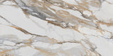 24 X 48 Calacatta Bold Satin Matte Marble Look Porcelain Tile-Porcelain Tile Large Formate-American Tile Depot