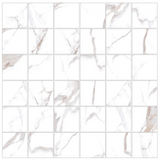 2 X 2 Calacatta Bronze Square Matte Porcelain Mosaic Tile