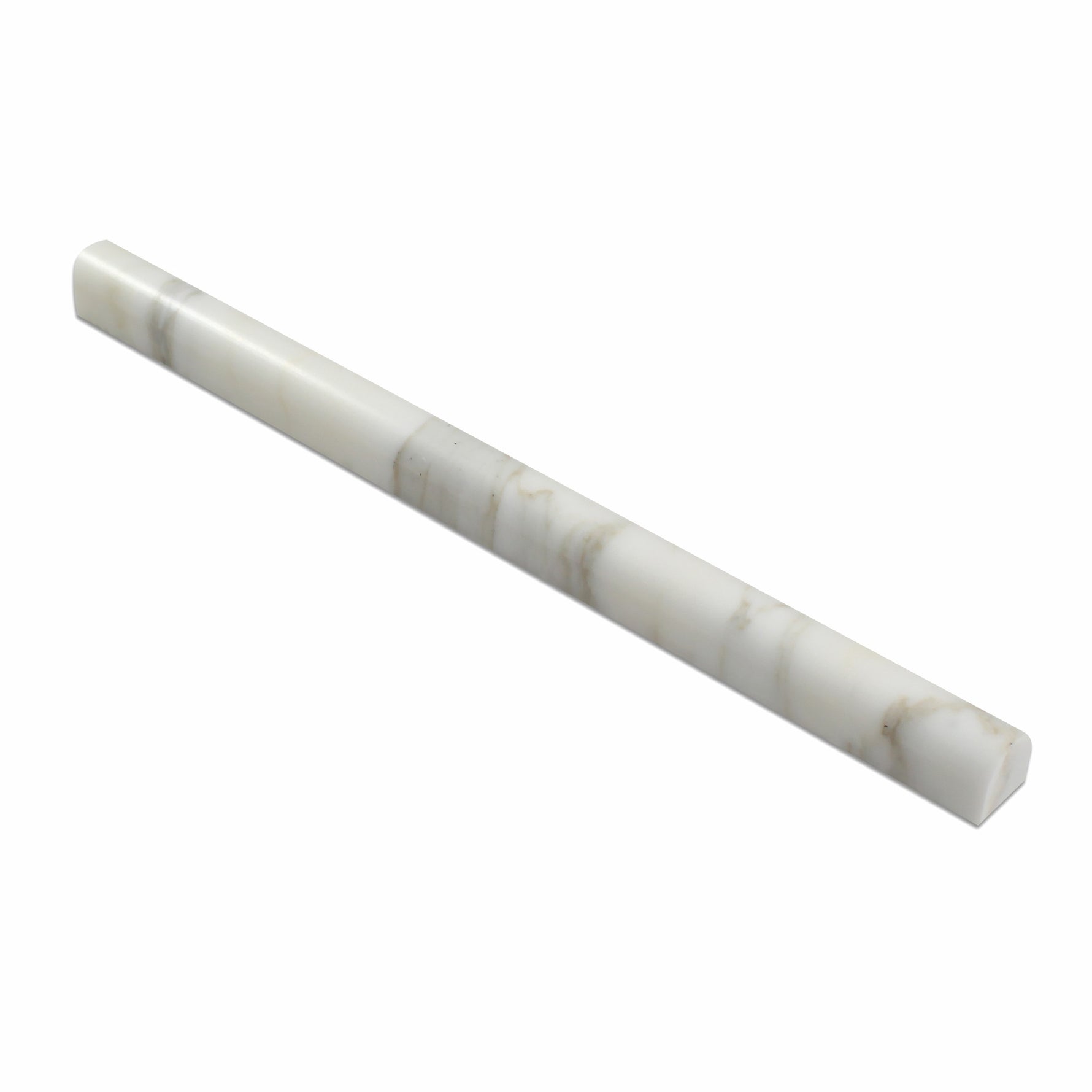 Calacatta Gold Marble Honed 3/4 X 12 Bullnose Liner-Marble Molding/Trim-American Tile Depot