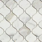 Calacatta Gold Marble Honed Lantern Arabesque Mosaic Tile-Marble Mosaic-American Tile Depot