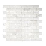 Sample of 1 X 2 Calacatta Oliva Marble Honed Brick Mosaic Tile-Marble Mosaic-American Tile Depot