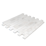 1 X 2 Calacatta Oliva Marble Polished Brick Mosaic Tile-Marble Mosaic-American Tile Depot