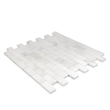 1 X 2 Calacatta Oliva Marble Honed Brick Mosaic Tile