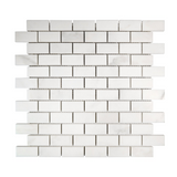 1 X 2 Calacatta Oliva Marble Honed Brick Mosaic Tile