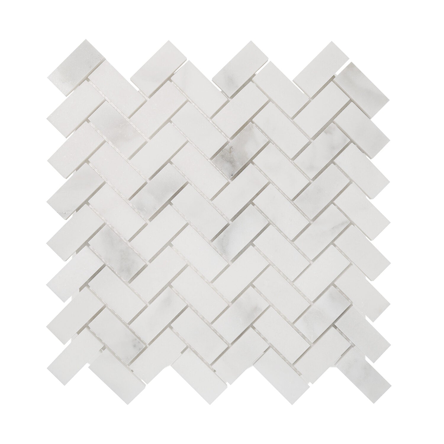 Sample of 1 X 2 Calacatta Oliva Marble Honed Herringbone Mosaic Tile-Marble Mosaic-American Tile Depot