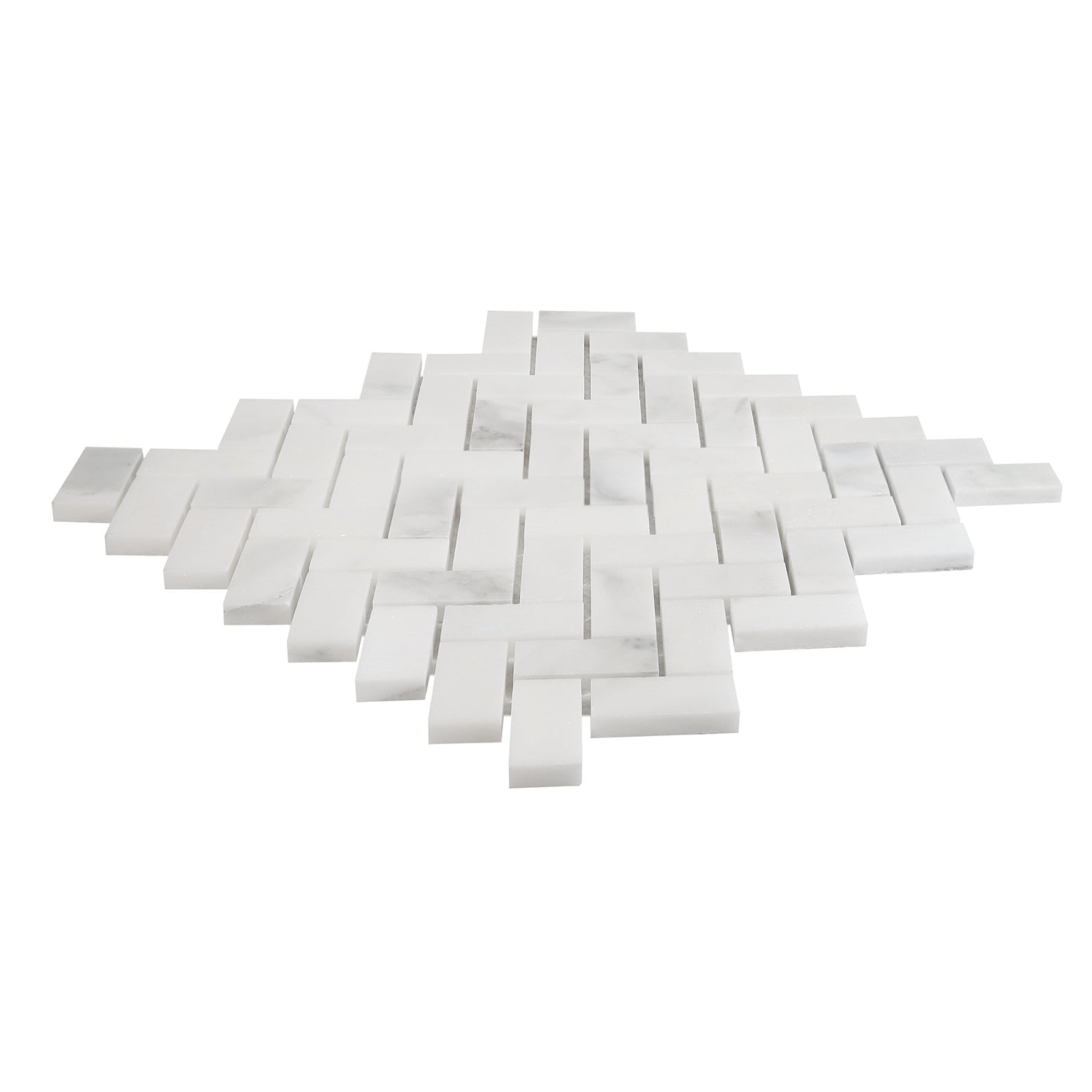 1 X 2 Calacatta Oliva Marble Honed Herringbone Mosaic Tile-Marble Mosaic-American Tile Depot