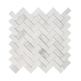 1 X 2 Calacatta Oliva Marble Polished Herringbone Mosaic Tile