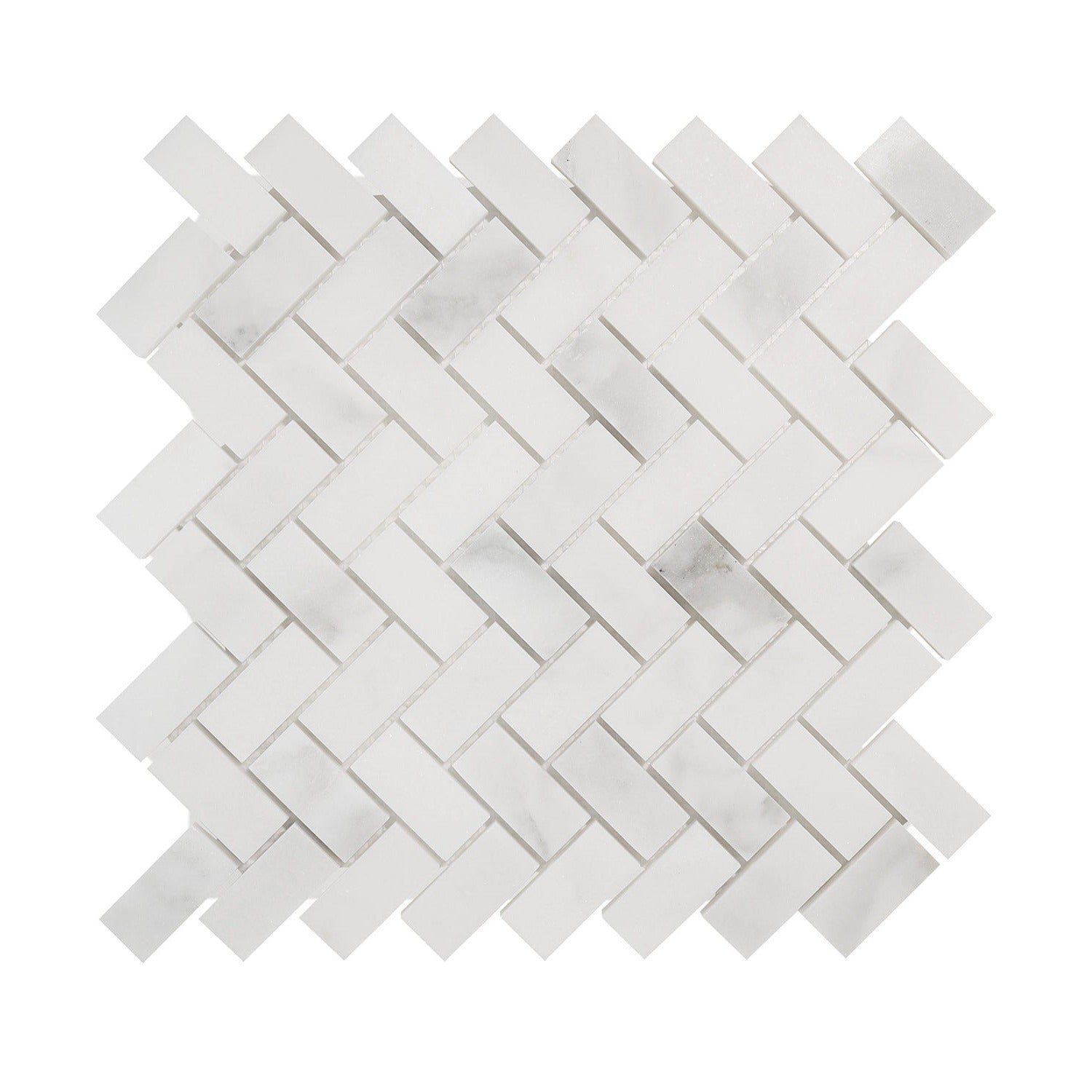 1 X 2 Calacatta Oliva Marble Honed Herringbone Mosaic Tile-Marble Mosaic-American Tile Depot