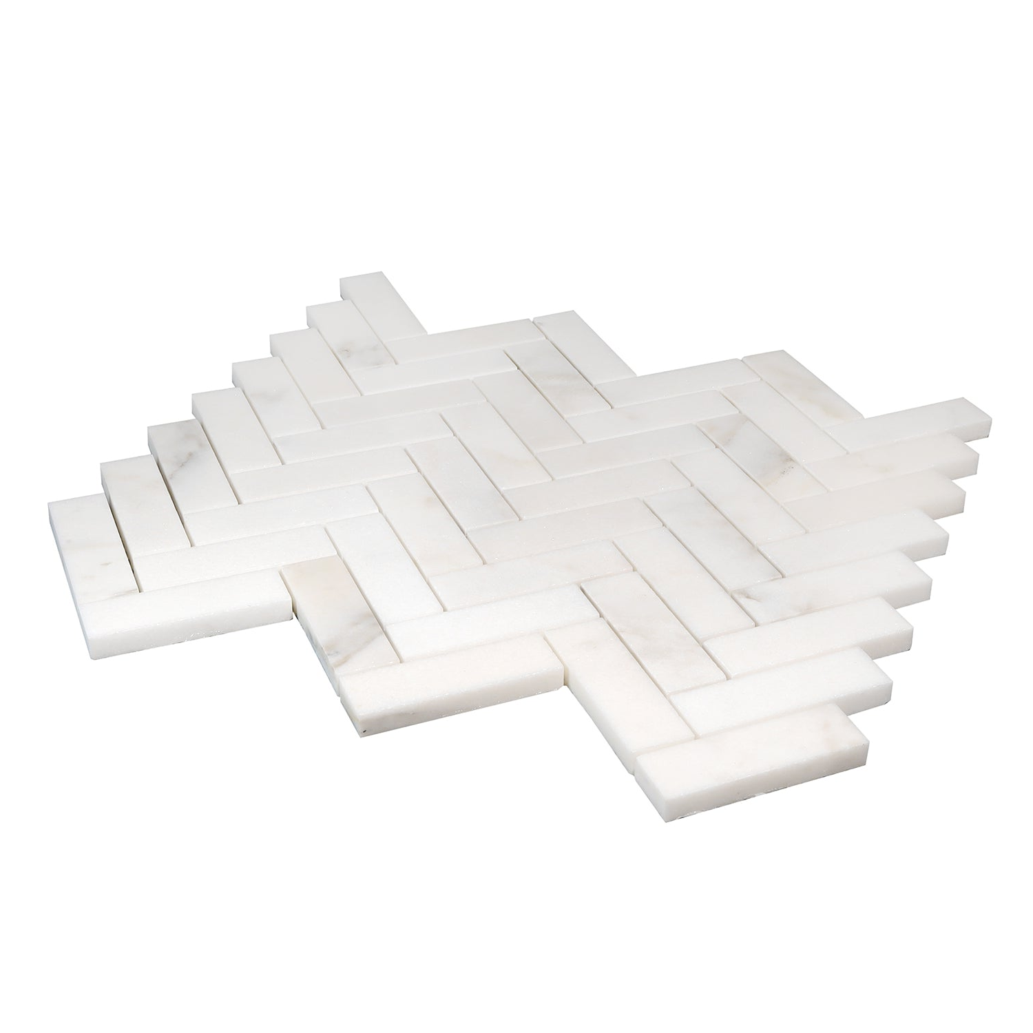 1 X 3 Calacatta Oliva Marble Honed Herringbone Mosaic Tile-Marble Mosaic-American Tile Depot