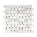 Sample of Calacatta Oliva Marble Honed 1" Mini Hexagon Mosaic Tile-Marble Mosaic-American Tile Depot