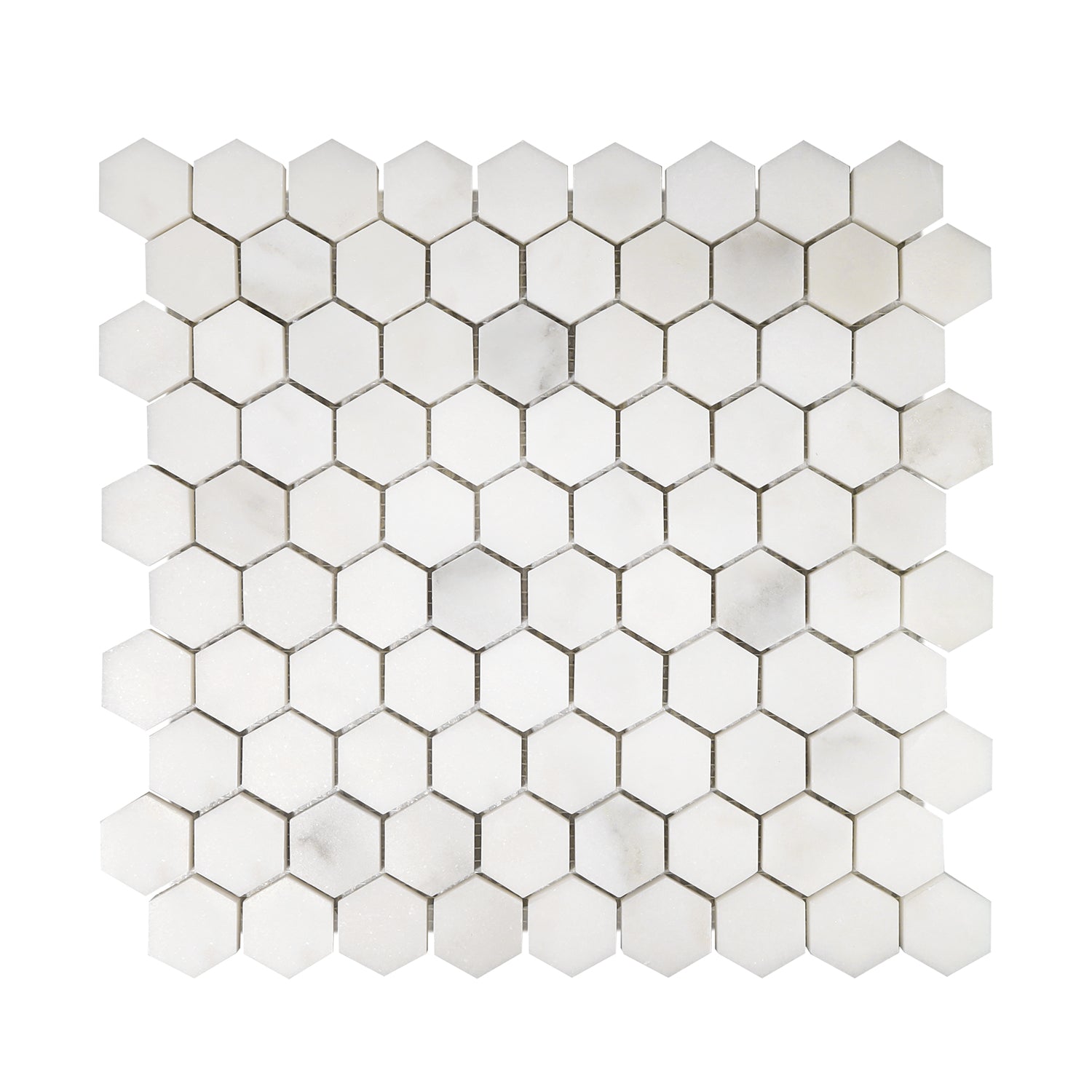 Sample of Calacatta Oliva Marble Honed 1" Mini Hexagon Mosaic Tile-Marble Mosaic-American Tile Depot