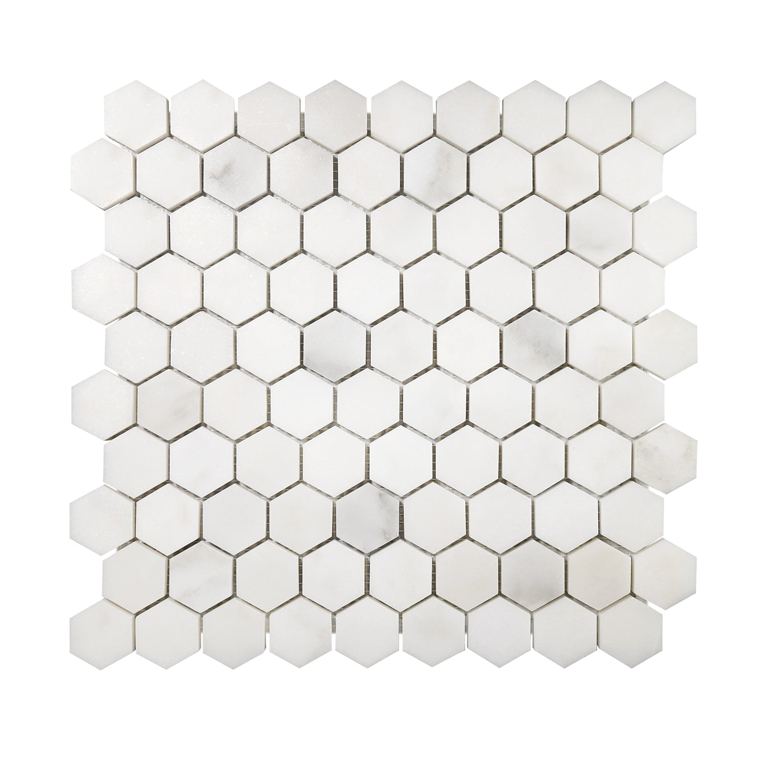 Calacatta Oliva Marble Honed 1" Mini Hexagon Mosaic Tile-Marble Mosaic-American Tile Depot