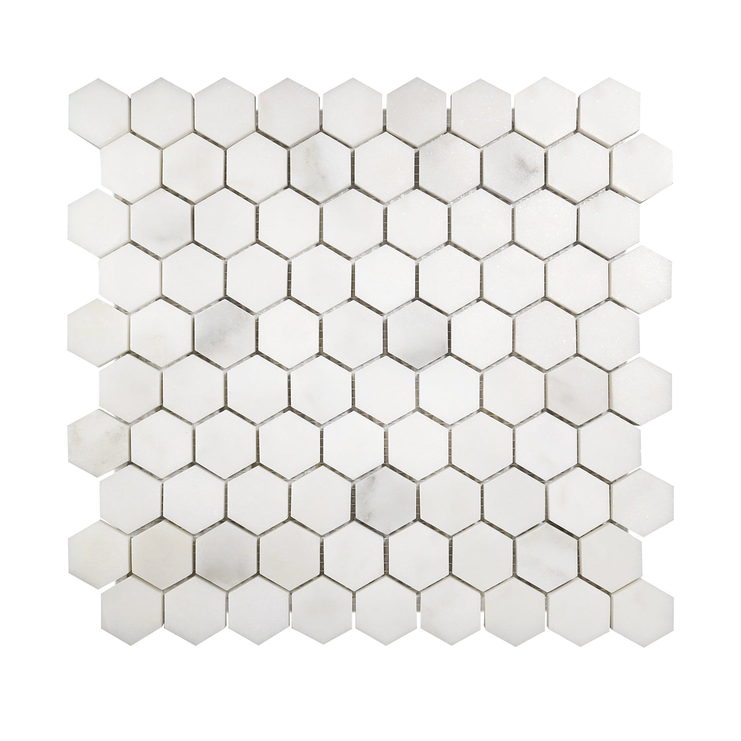 Calacatta Oliva Marble Polished 1" Mini Hexagon Mosaic Tile-Marble Mosaic-American Tile Depot