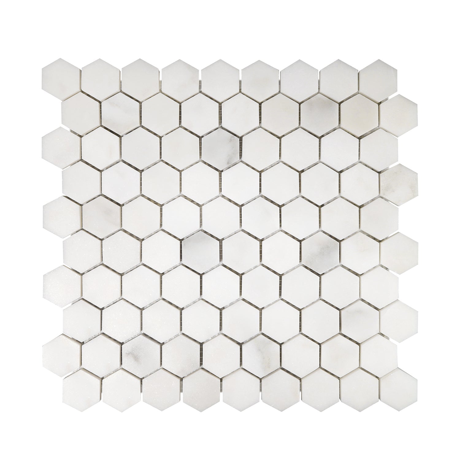 Sample of Calacatta Oliva Marble Polished 1" Mini Hexagon Mosaic Tile-Marble Mosaic-American Tile Depot