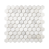 Calacatta Oliva Marble Polished 1" Mini Hexagon Mosaic Tile