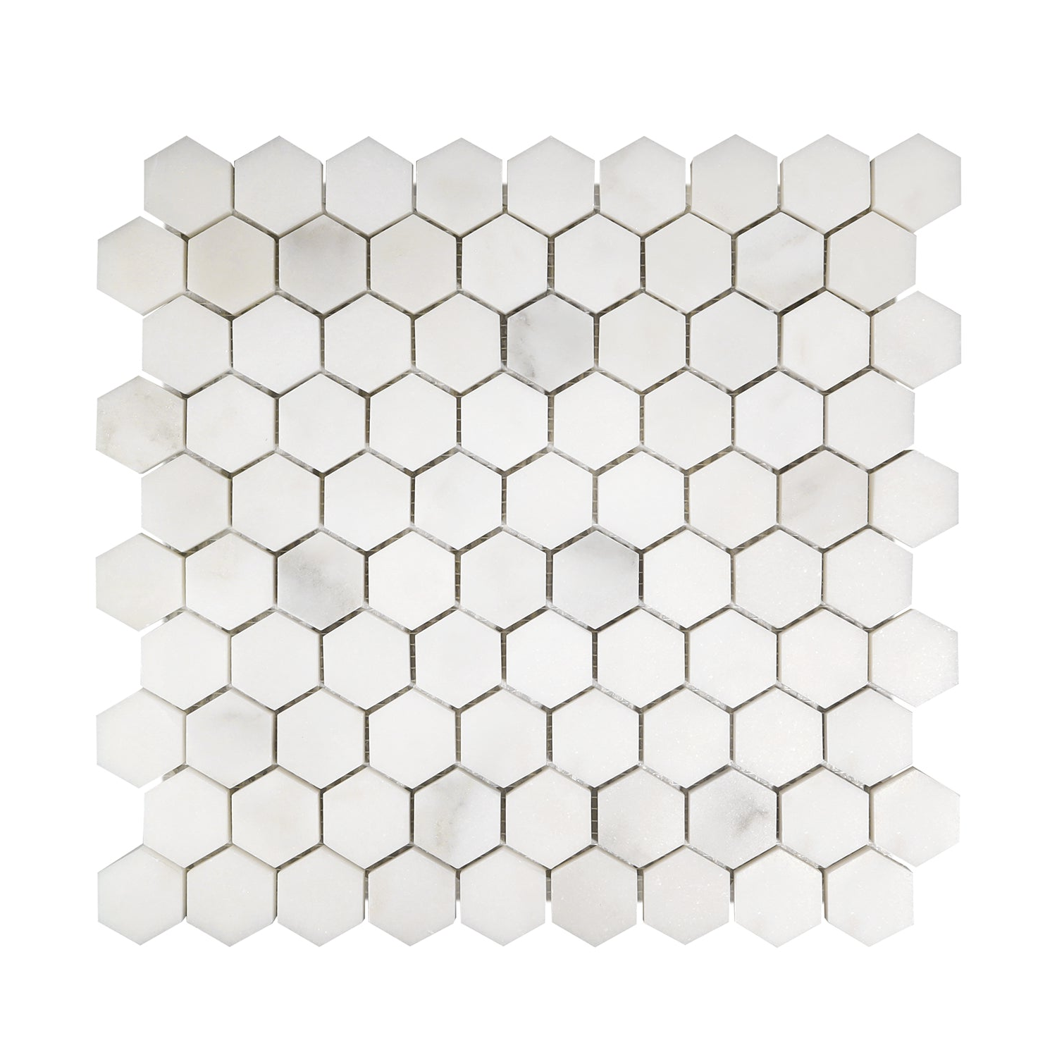 Calacatta Oliva Marble Honed 1" Mini Hexagon Mosaic Tile-Marble Mosaic-American Tile Depot