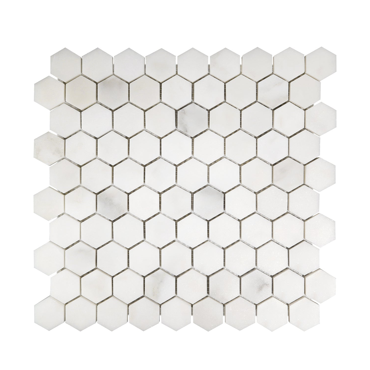 Calacatta Oliva Marble Polished 1" Mini Hexagon Mosaic Tile-Marble Mosaic-American Tile Depot