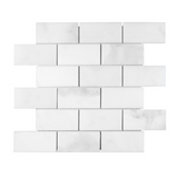 2 X 4 Calacatta Oliva Marble Honed Brick Mosaic Tile