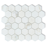 Calacatta Oliva Marble Honed 2" Hexagon Mosaic Tile-Marble Mosaic-American Tile Depot