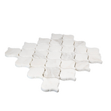 Calacatta Oliva Marble Honed 3" Lantern Arabesque Mosaic Tile