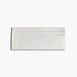 Sample of Calacatta Oliva Marble Polished 4 3/4 X 12 Baseboard Trim Liner-Marble Molding/Trim-American Tile Depot