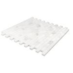 5/8 X 1 1/4 Calacatta Oliva Marble Honed Mini-Brick Mosaic Tile-Marble Mosaic-American Tile Depot