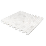 5/8 X 1 1/4 Calacatta Oliva Marble Honed Mini-Brick Mosaic Tile