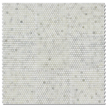 5/8 X 5/8 Calacatta Oliva Marble Honed Mosaic Tile-Marble Mosaic-American Tile Depot