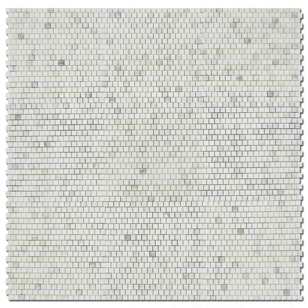 5/8 X 5/8 Calacatta Oliva Marble Honed Mosaic Tile-Marble Mosaic-American Tile Depot