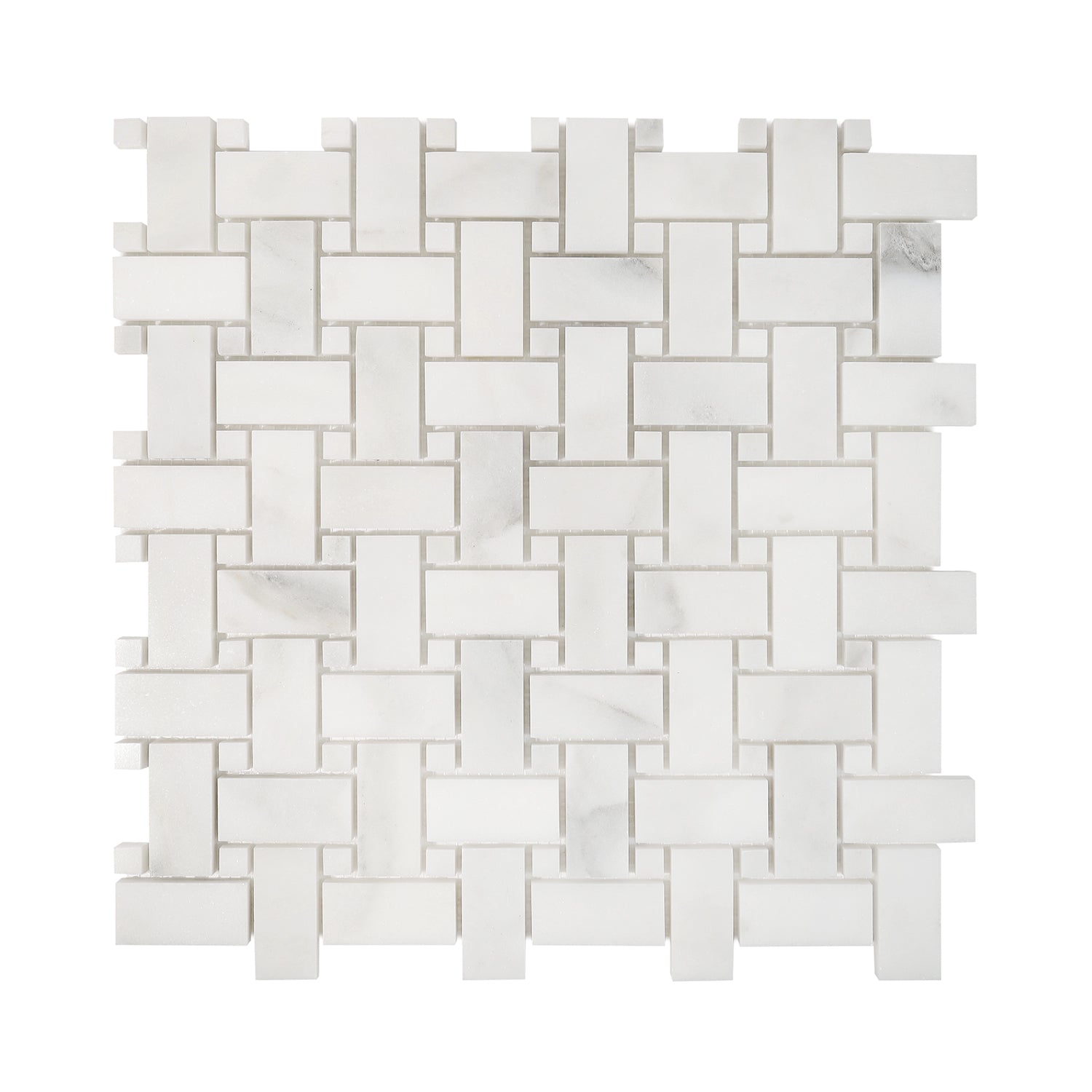 Sample of Calacatta Oliva Marble Honed Basketweave Mosaic Tile-Marble Mosaic-American Tile Depot