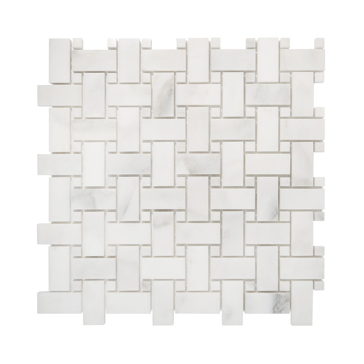 Calacatta Oliva Marble Honed Basketweave Mosaic Tile-Marble Mosaic-American Tile Depot