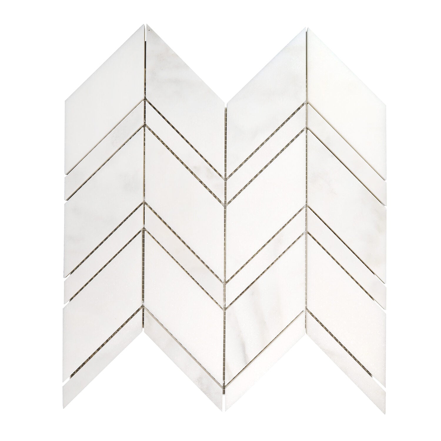 Sample of Calacatta Oliva Marble Honed Chevron Mosaic Tile-Marble Mosaic-American Tile Depot