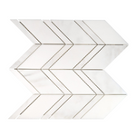 Calacatta Oliva Marble Polished Chevron Mosaic Tile-Marble Mosaic-American Tile Depot