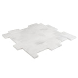 Calacatta Oliva Marble Honed Mini-Versailles Mosaic Tile