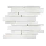 Calacatta Oliva Marble Honed Random Strip Diamond Mosaic Tile-Marble Mosaic-American Tile Depot