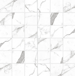 2 X 2 Calacatta Pearl Square Matte Porcelain Mosaic Tile-Porcelain Mosaic-American Tile Depot