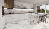 24 X 48 Calacatta Fantasy Topo Polished Marble Look Porcelain Tile