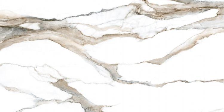 24 X 48 Calacatta Fantasy Topo Polished Marble Look Porcelain Tile-PORCELAIN-Large Format-American Tile Depot