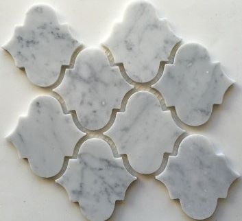 Carrara White Marble Honed 4" Morocco Mosaic Tile-Marble Mosaic-American Tile Depot