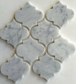 Carrara White Marble Honed 4" Morocco Mosaic Tile-Marble Mosaic-American Tile Depot