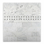 Carrara White Marble Honed Baby Brick Mosaic Tile-Marble Mosaic-American Tile Depot