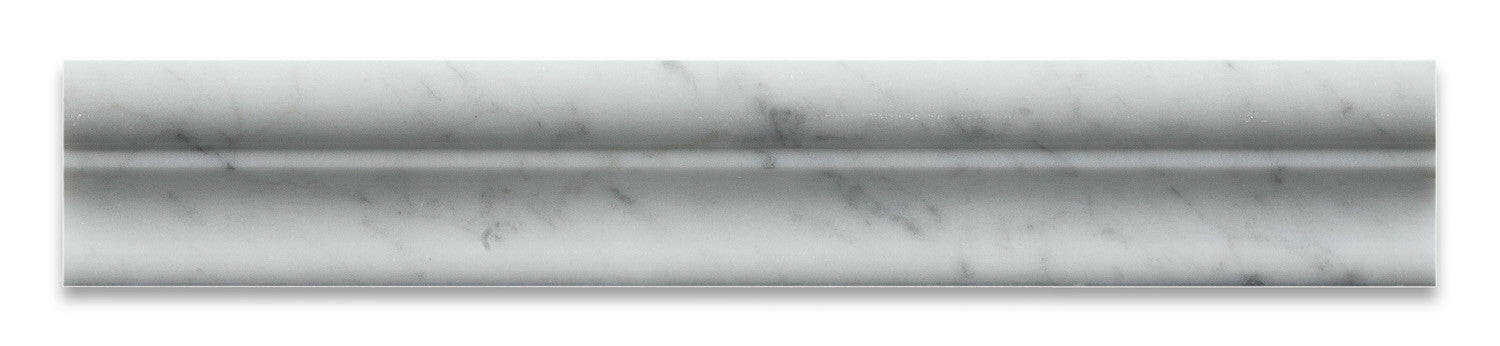 Carrara White Marble Honed Crown - Mercer Molding Trim-Marble Molding/Trim-American Tile Depot