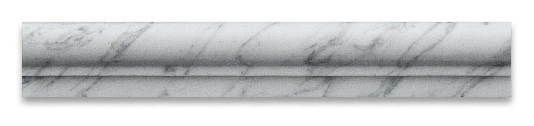 Carrara White Marble Honed OG-1 Chair Rail Molding Trim-Marble Molding/Trim-American Tile Depot