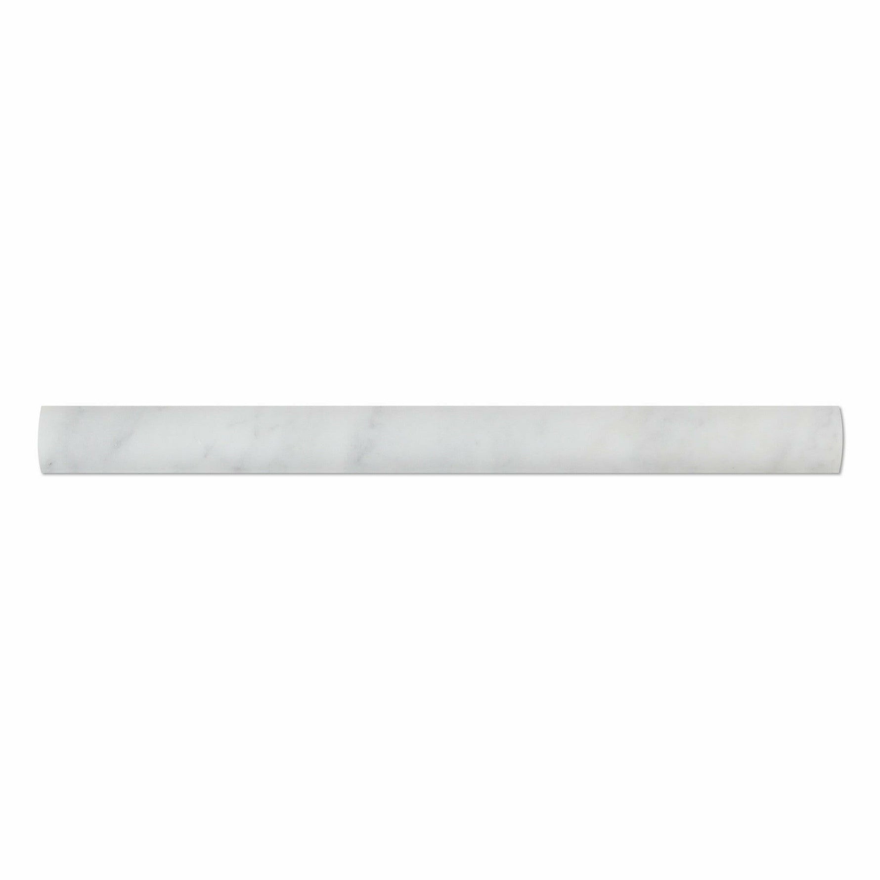 Carrara White Marble Honed Quarter - Round Trim Molding-Marble Molding/Trim-American Tile Depot