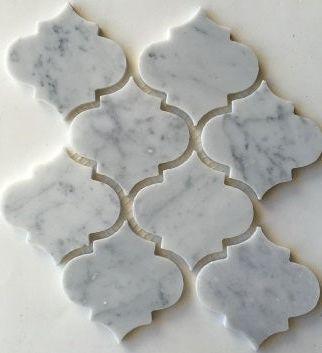 Carrara White Marble Polished 4" Morocco Mosaic Tile-Marble Mosaic-American Tile Depot