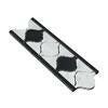 Carrara White Marble Polished Lantern Border w / Black Dots-Marble Border-American Tile Depot