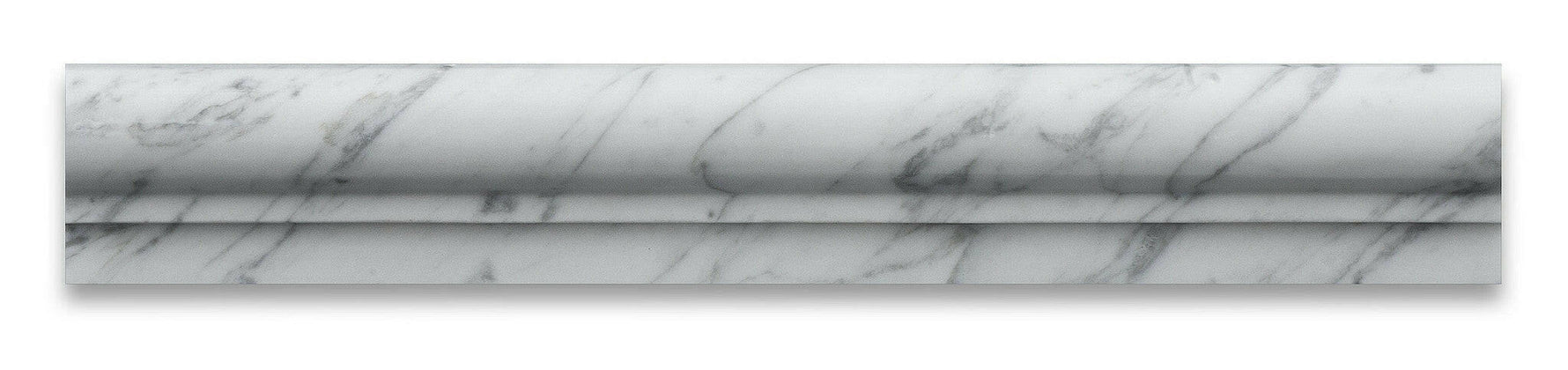 Carrara White Marble Polished OG-1 Chair Rail Molding Trim-Marble Molding/Trim-American Tile Depot