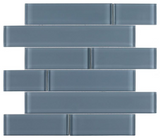 Oceanhouse Blue Shining Multi Size Glossy Subway Glass Mosaic Tile