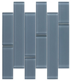 Oceanhouse Blue Shining Multi Size Glossy Subway Glass Mosaic Tile